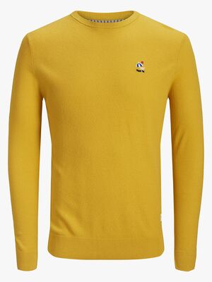 Jack & Jones Steam Crewneck Trøje, Yolk Yellow