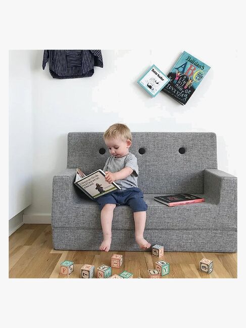 by KlipKlap Kids Sofa, Multi Grey