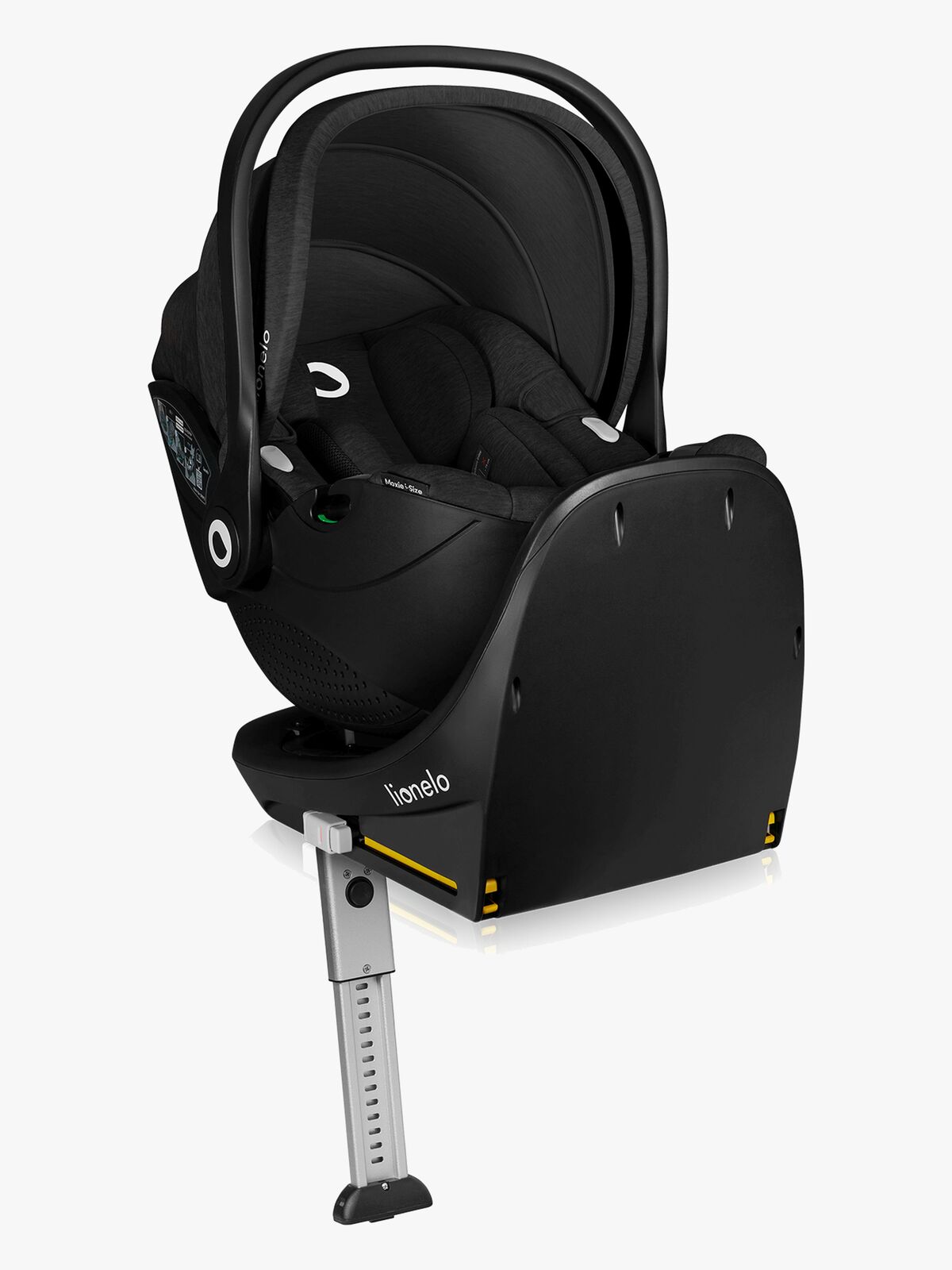 Lionelo Moxie i-Size Autostol Baby inkl. Base, Black Carbon