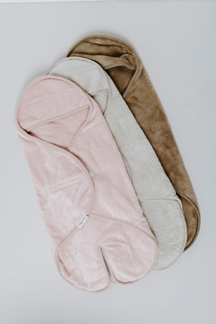 Baby's Only Hooded Baby Tæppe med Fødder Cozy, Old Pink