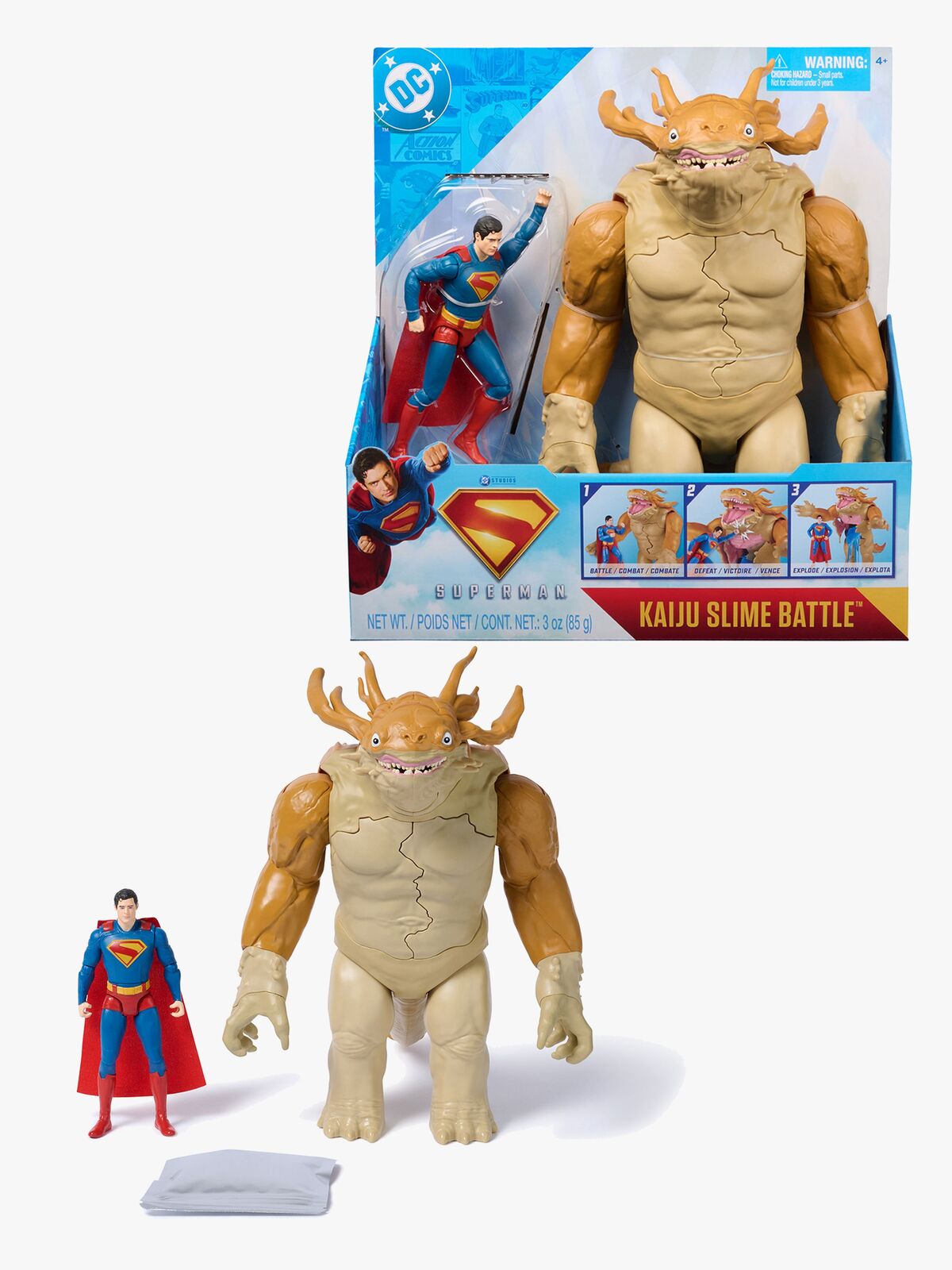 Superman Movie Kaiju Slime Explosion Battle Actionfigur