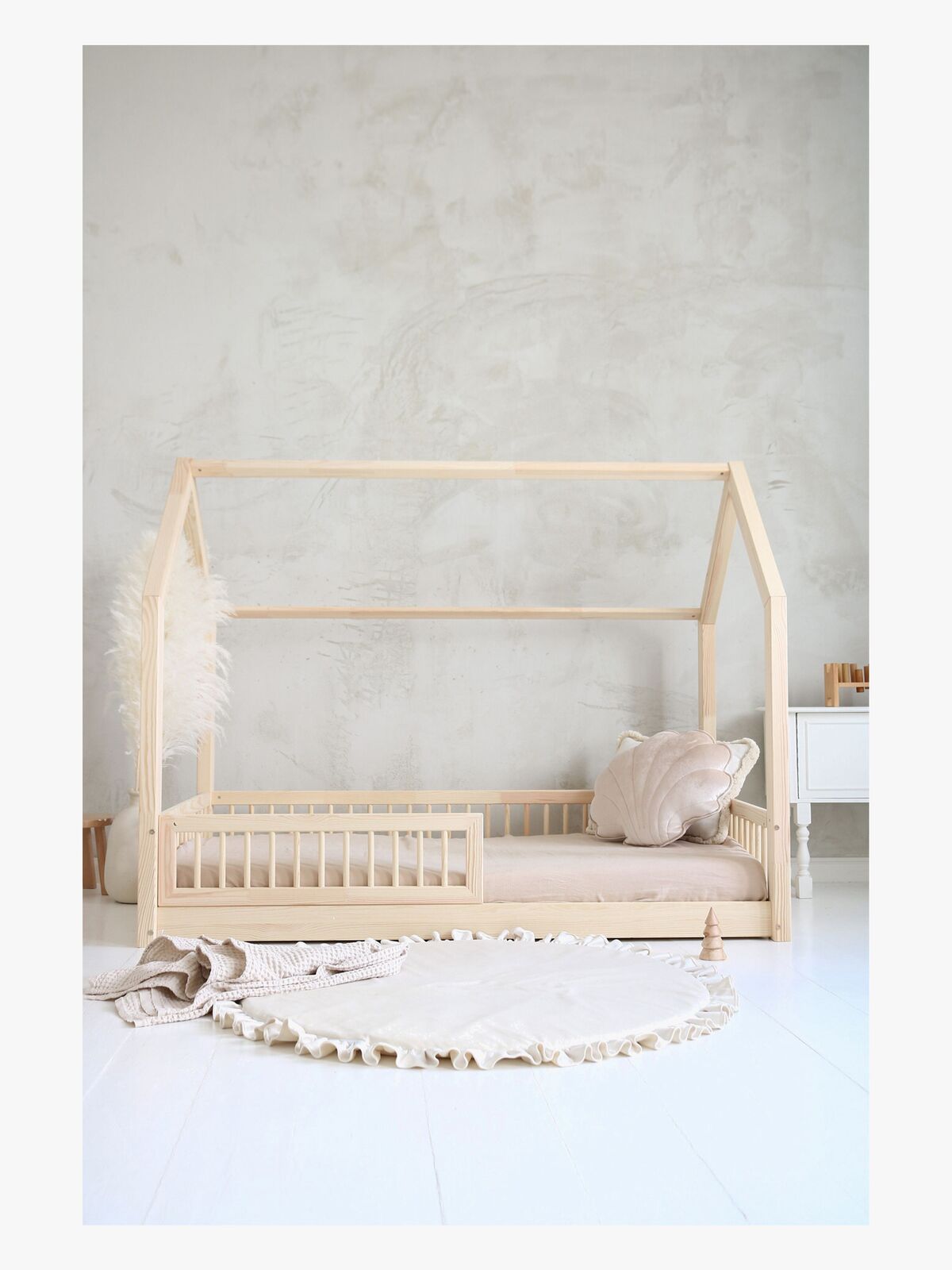 Minitude JAMES Junior-/Montessori-seng 90x190, Natur