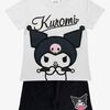 Hello Kitty Kuromi T-shirt & Shorts Sæt, Hvid