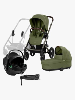 Cybex TALOS S Lux Duovogn inkl. Axkid GOKID Autostol Baby & Base, Moss Green