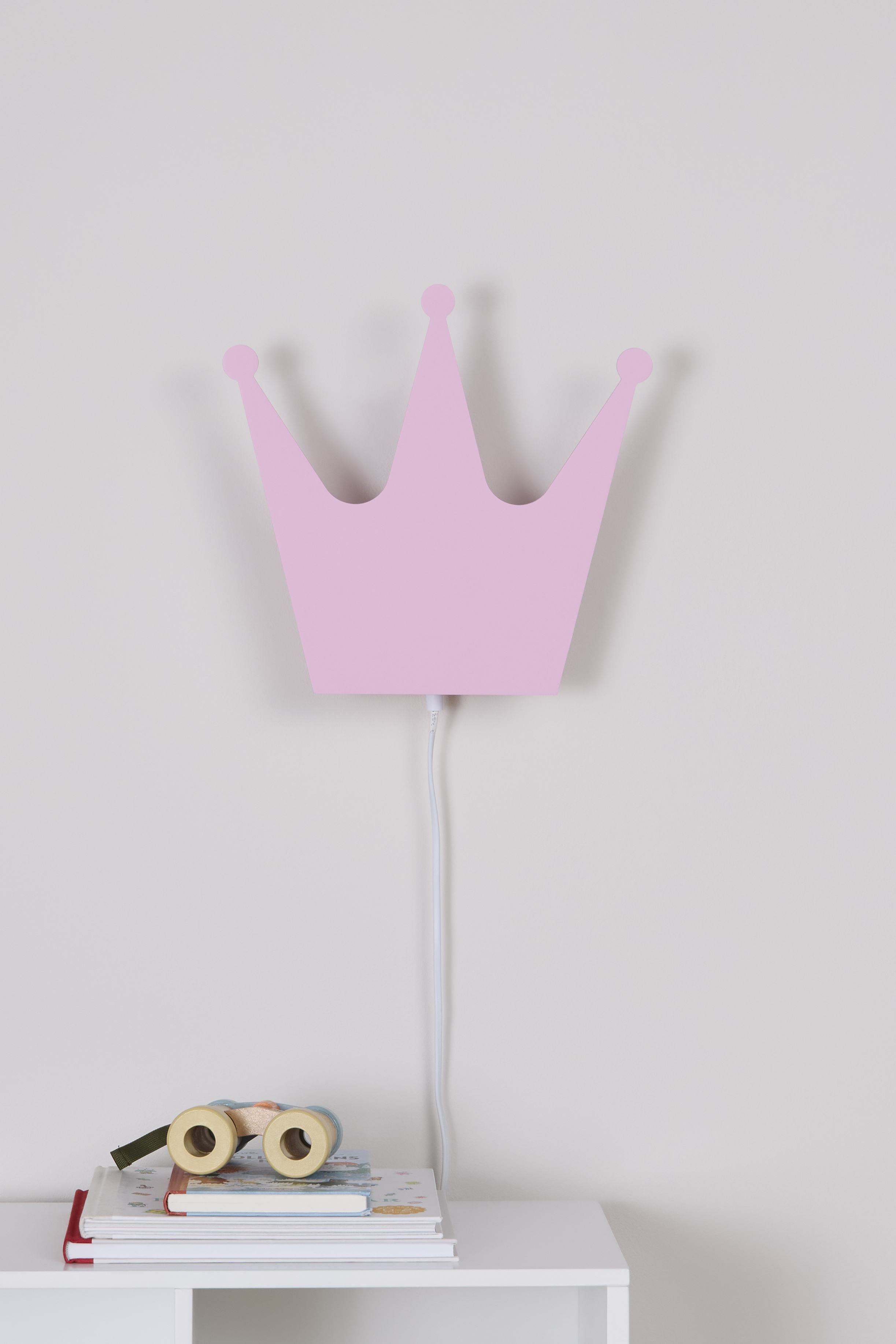 Cloudberry Castle Væglampe Krone, Pink, Børnelampe