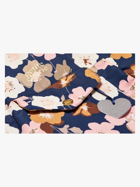 Petite Chérie Atelier Lola Jakke, Navy Big Flower