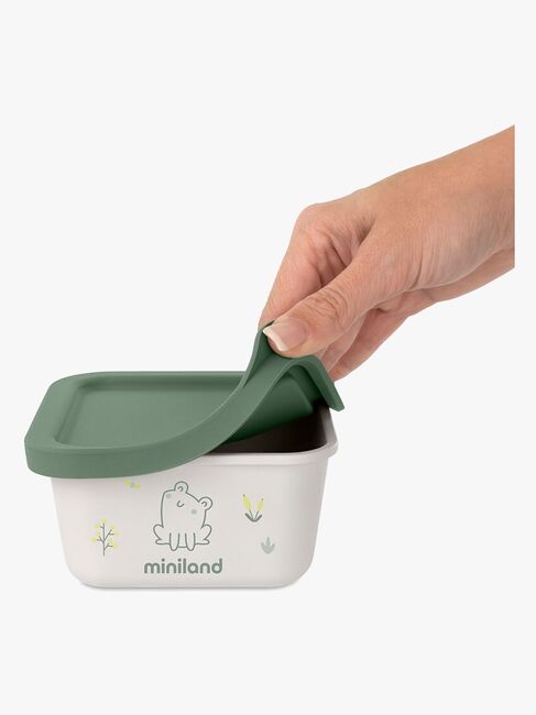 Miniland Naturligt Sæt Madkasse 2-pak, Frog