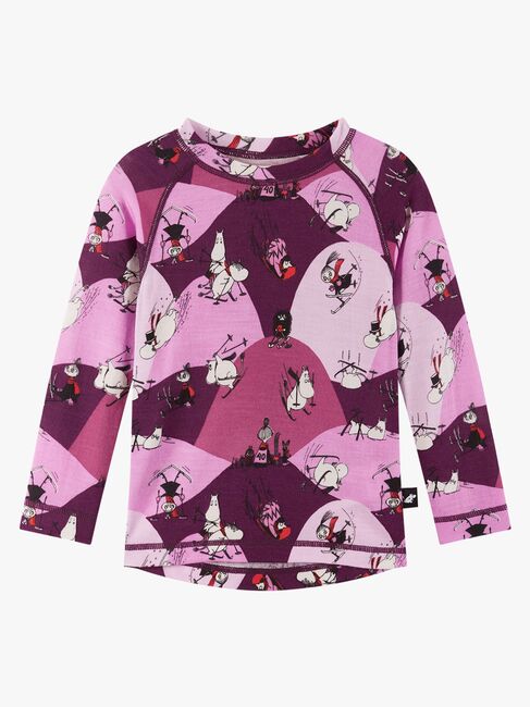 Reima Mumitroldene Trivsam Skiundertøj Uldmix, Rose Pink