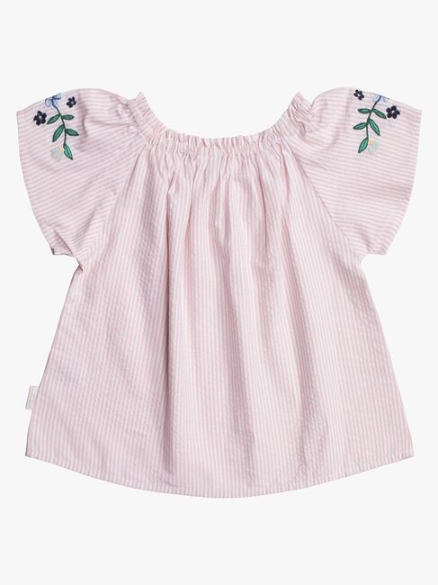 Petite Chérie Atelier Zola Bluse, Pink/White