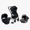 Beemoo Move Duo Kombivogn inkl. Route i-Size Autostol Baby, Black/Mineral Grey