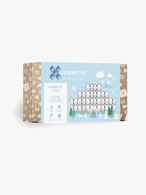 Connetix Magnetiske Byggeklodser Clear Rektangel 12 Dele