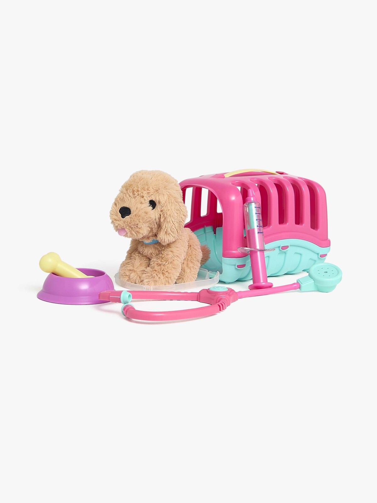 Cloudberry Castle Pet Care & Puppy Legesæt 6 Dele