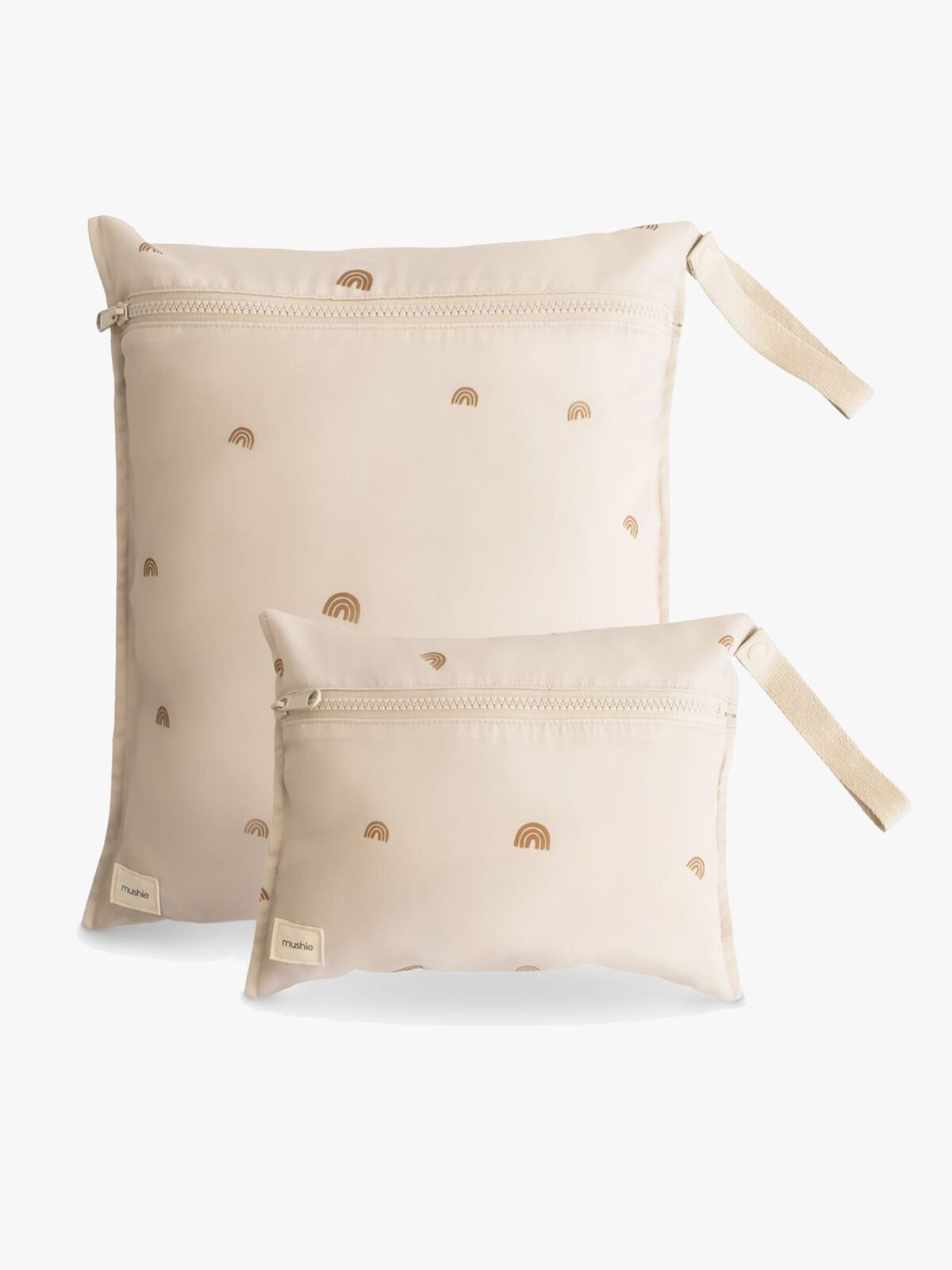 Mushie vandtæt vådtaske 2-pak, Rainbow