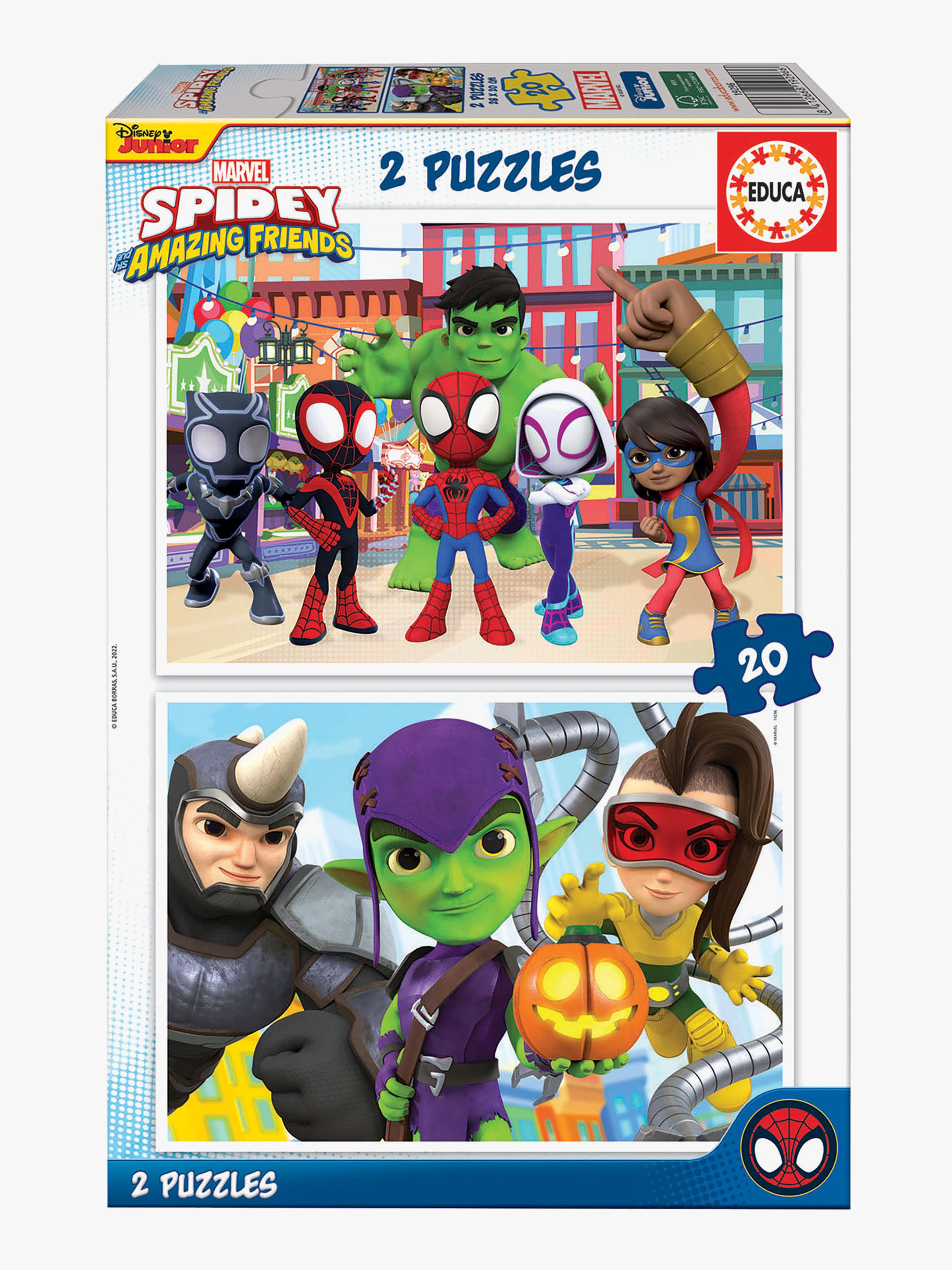 Spidey and His Amazing Friends Puslespil 2x20 Brikker