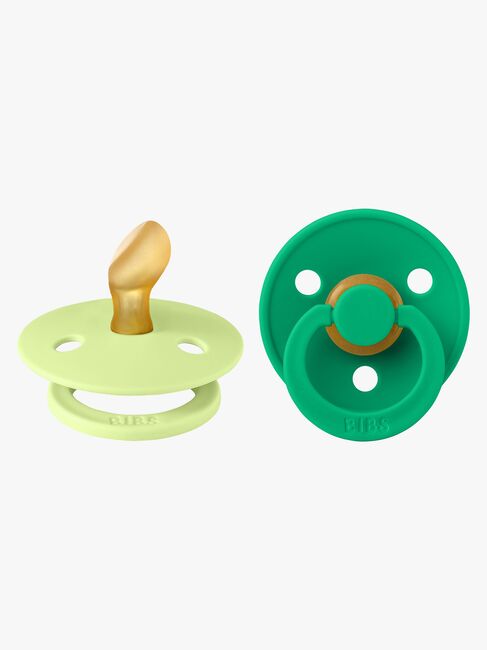 BIBS Colour Sut 2-pak Latex Str. 1 Anatomisk, Matcha/Cactus