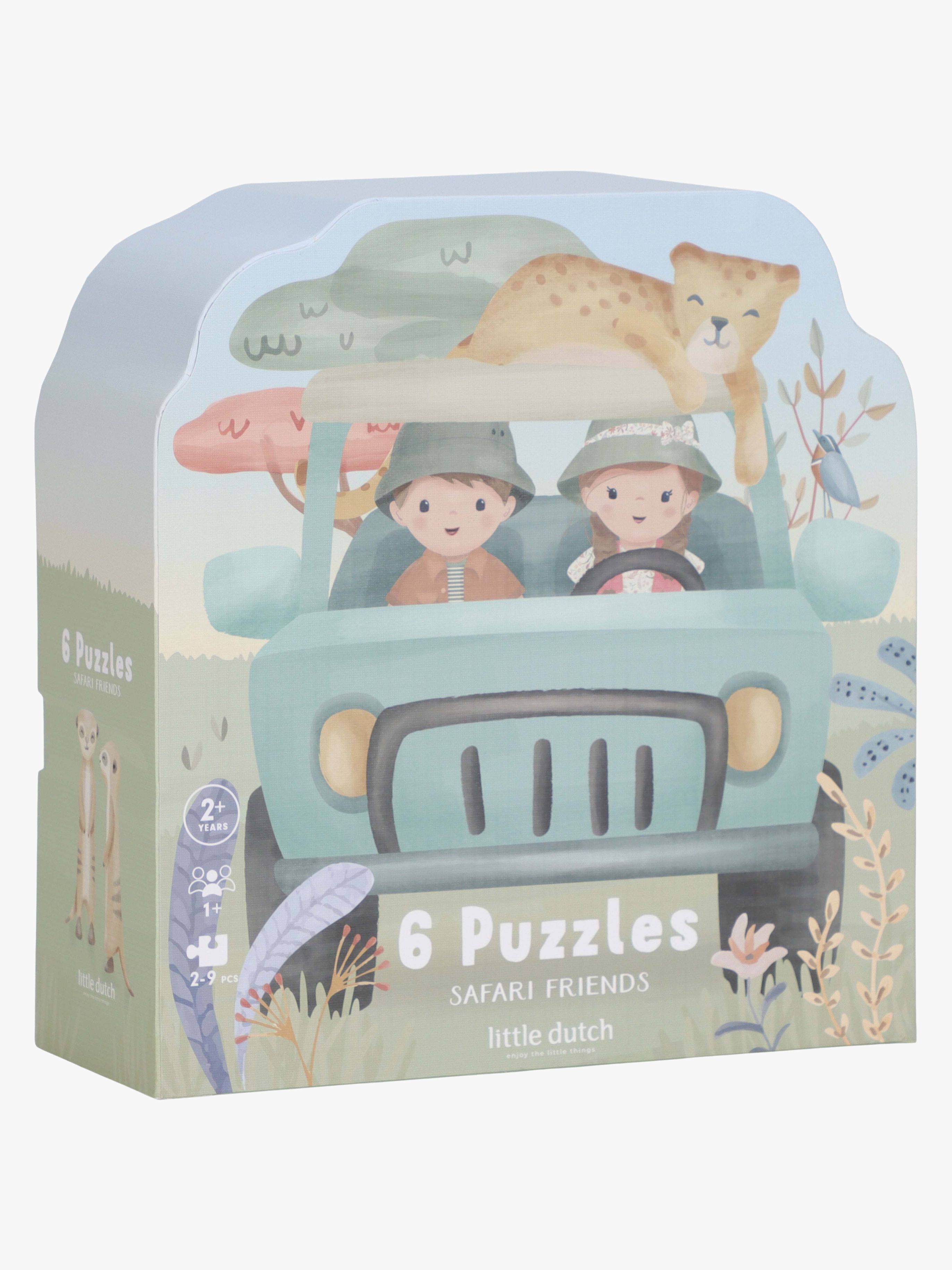 Little Dutch Safari Friends Puslespil 6-i-1