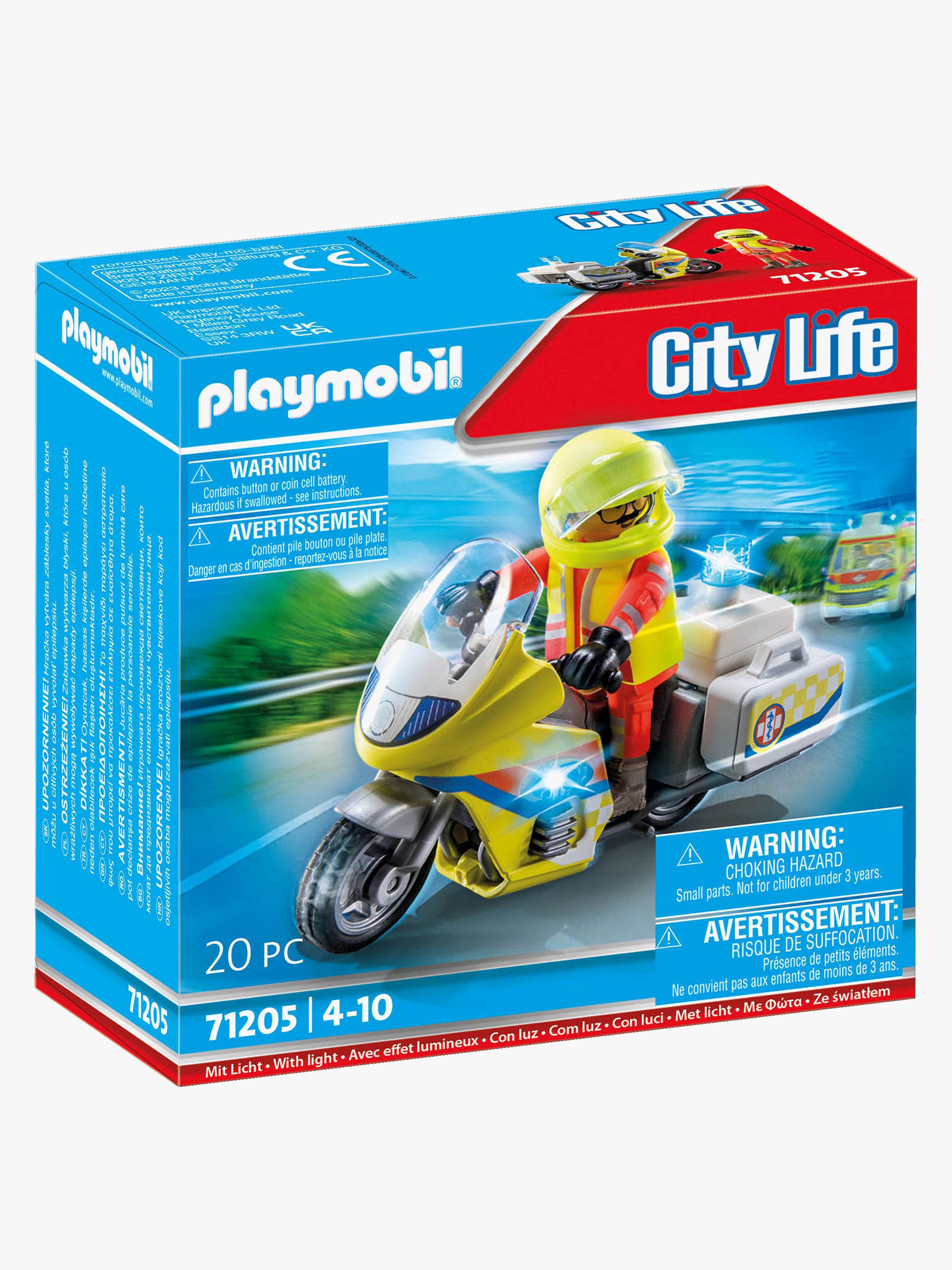 Playmobil 71205 City Life Motorcykel Med Blinkende Lys