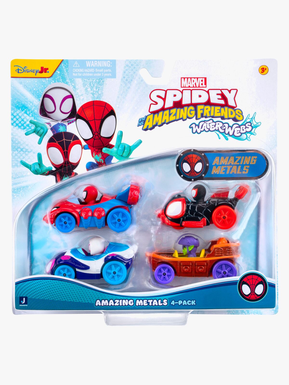 Spidey And His Amazing Friends Bilsæt 4-pak