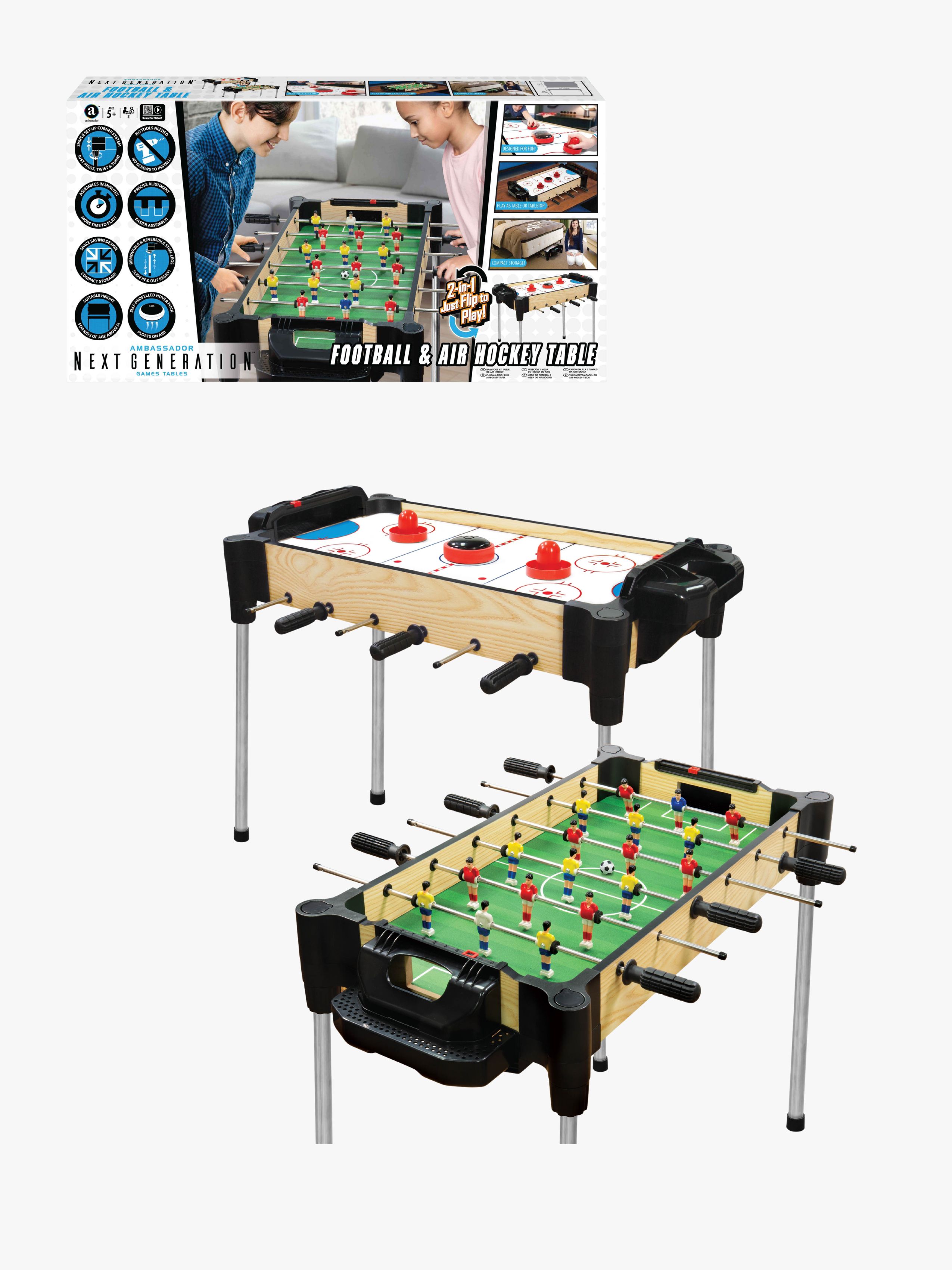 TRG Games Bordspil Fodbold Og Air Hockey 2-I-1