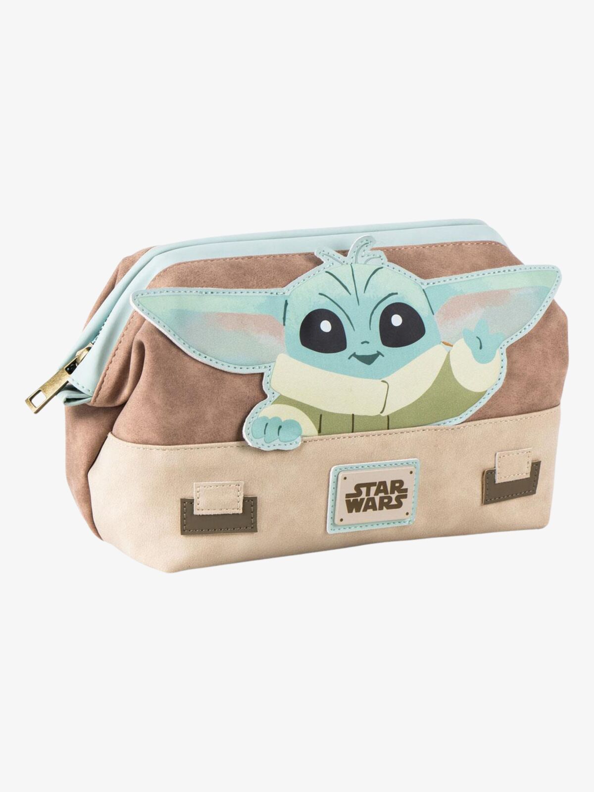 Star Wars The Mandalorian Baby Yoda Toilettaske, Beige