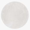 KM Carpets Cozy Rundt Gulvtæppe 160, White