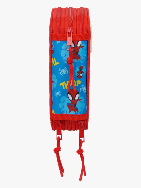 Spidey And His Amazing Friends  Fyldt Penalhus med 3 Rum 37 Dele, Blå