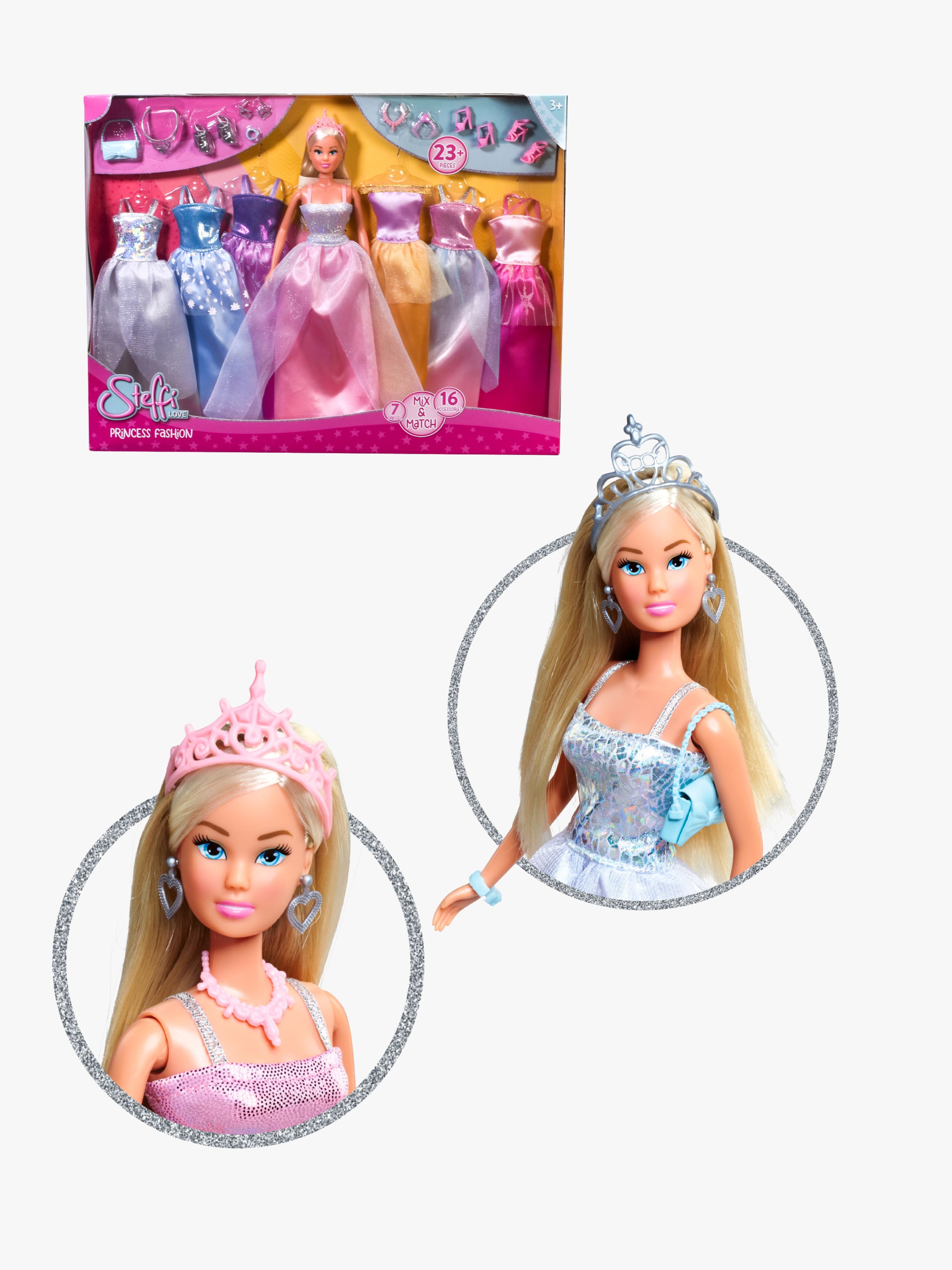 Steffi Love Dukke Med Kjoler & Tilbehør 29 cm