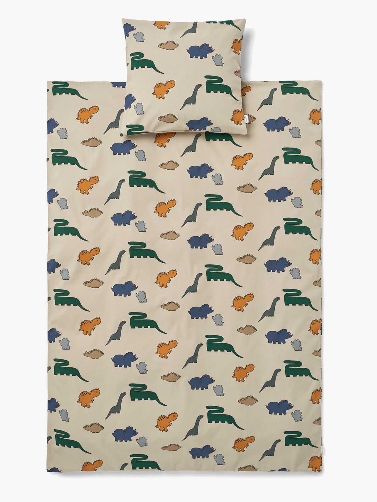 LIEWOOD Carmen Sengesæt 70x100 Tremmeseng, Dinosaurs/Mist