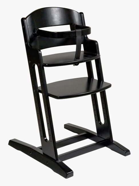 BabyDan Danstolen Højstol Sort inkl Bøjle & Rem