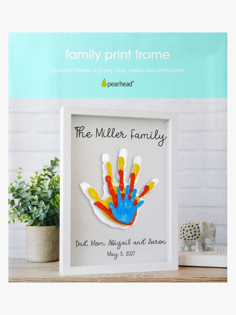 Pearhead Clear Family Print Ramme, Hvid