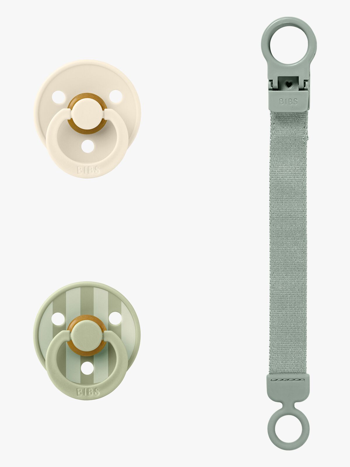 BIBS Colour Sut & Loop Suttesnor Gavesæt Latex Str. 1, Sage