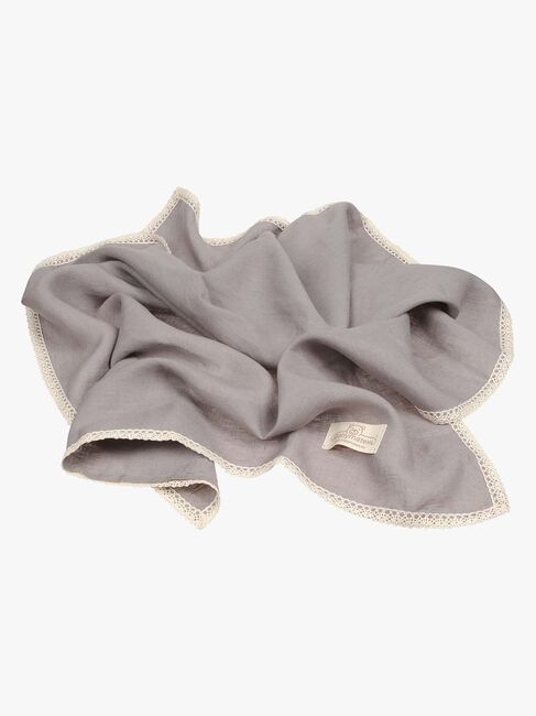 BabyMatex Babytæppe i Hør 75 x 100 cm, Mørkegråt