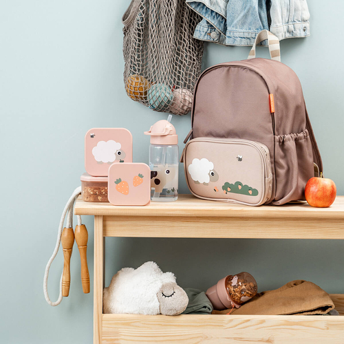 Done By Deer Tiny Farm Flaske med Sugerør, Powder