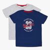 Luca & Lola Riccione T-Shirt 2-pak, Navy/Grey