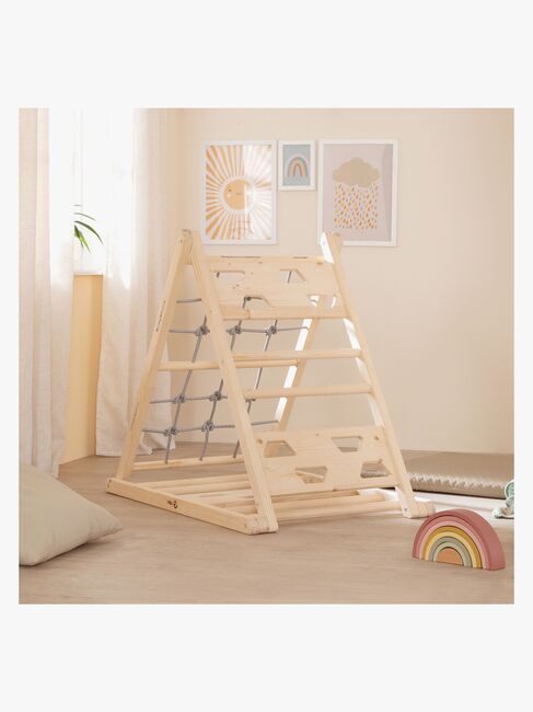 Roba  Træ Klatretrekant, Grå/Natur