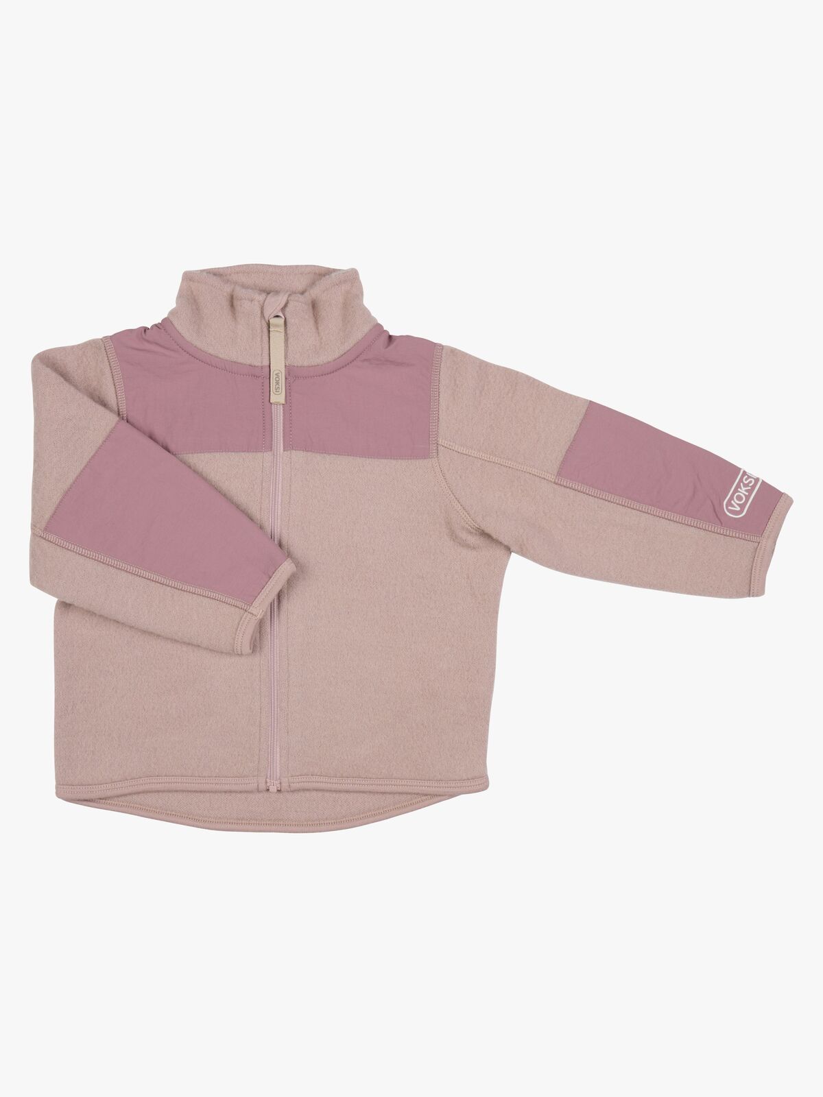 Voksi Fleecetrøje Merinould, Soft Grape