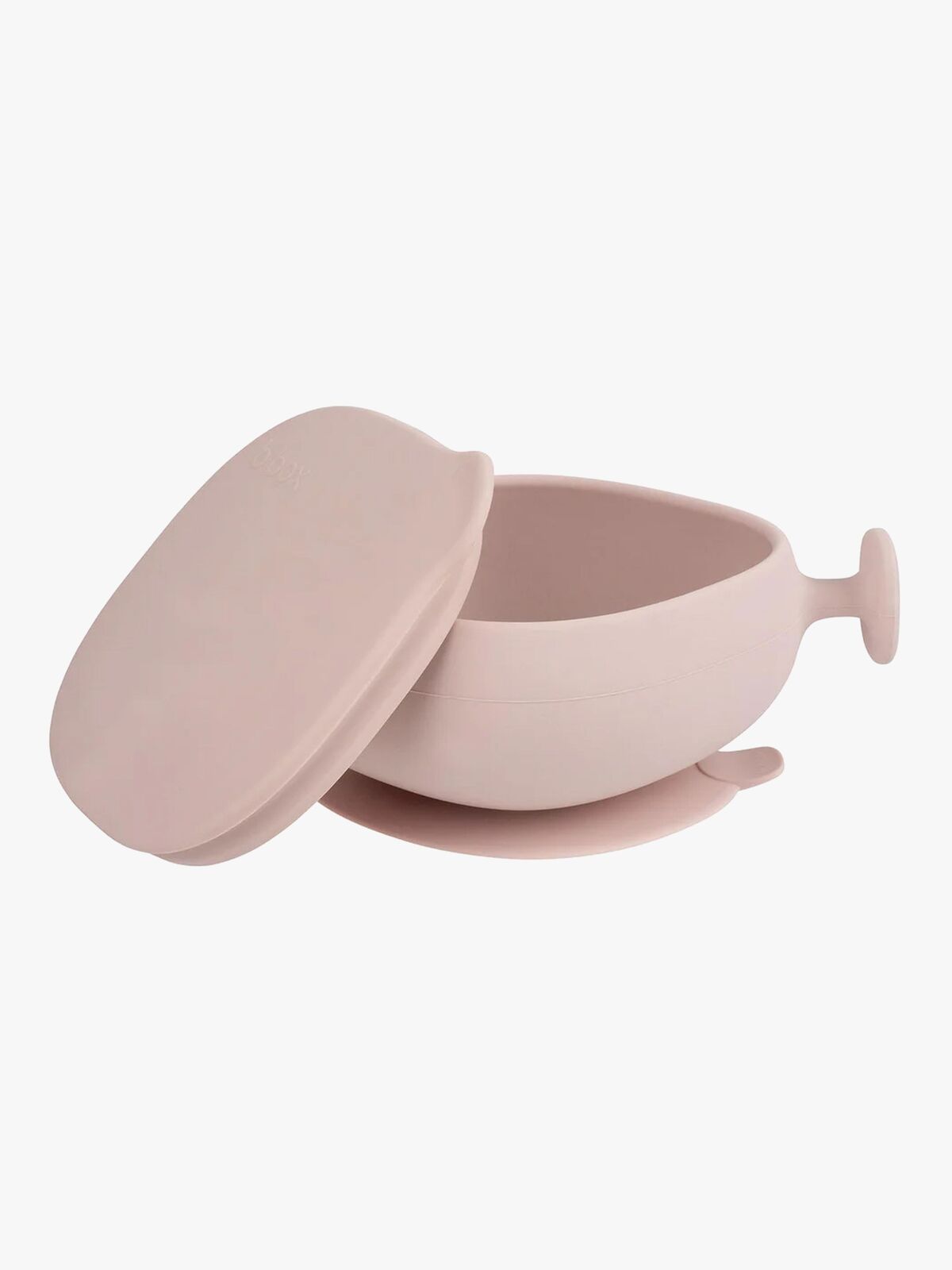 b.box Skål med Låg Silikone, Blush