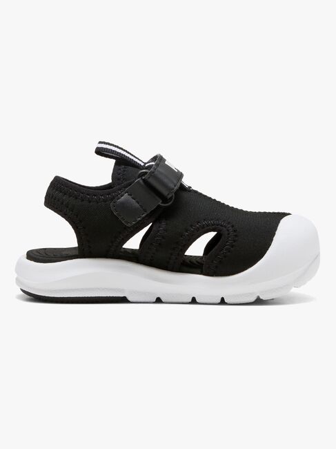 Puma Fun Racer V Infant Sandaler, Black/White