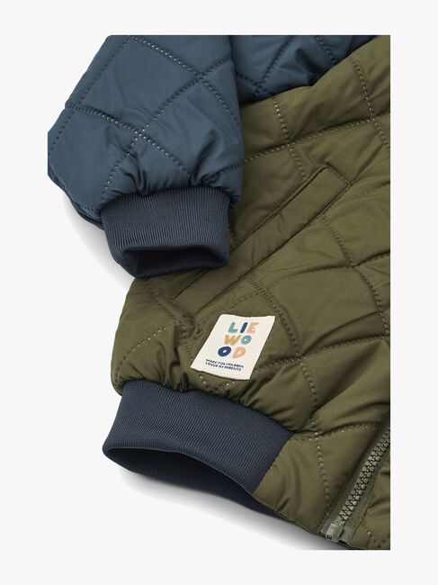 LIEWOOD Mira  Quiltet Jakke, Classic Navy/Army Brown