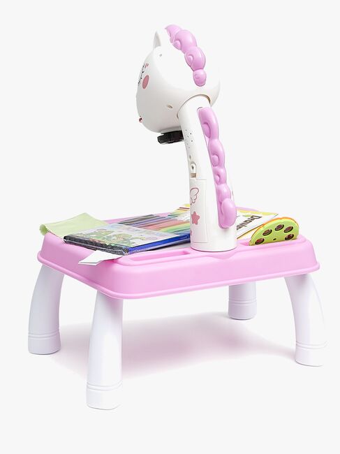 Fippla Tegnetavle med Projektør & Lys, Pink