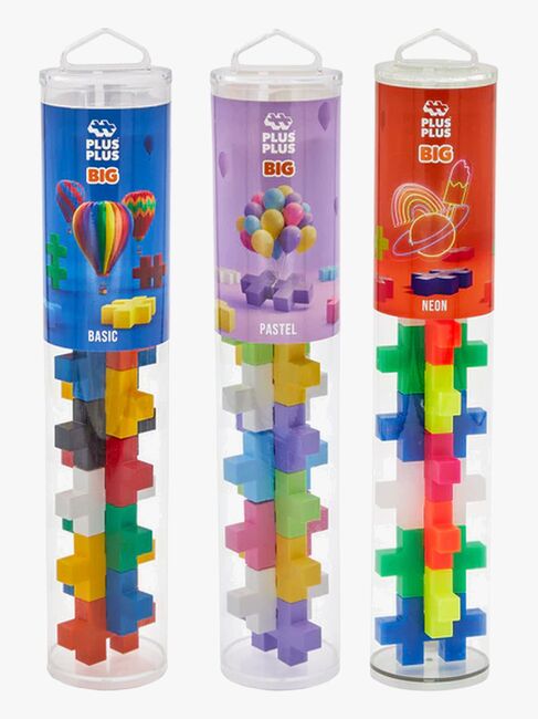 Plus-Plus BIG Byggesæt med Bundplade & Tube 3x15 Dele