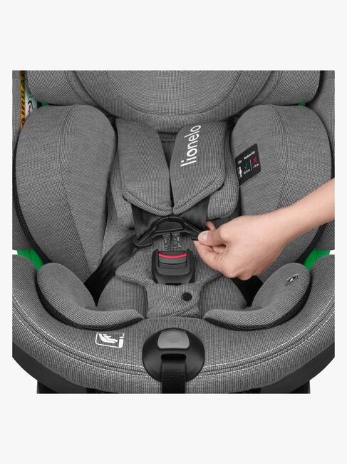 Lionelo Harmony i-Size Autostol, Grey Concrete Bamboo