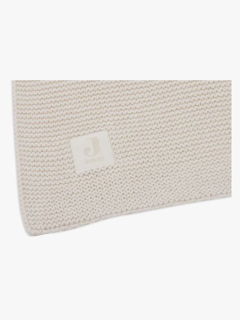 Jollein Tæppe 75x100 cm Basic Knit, Oatmeal