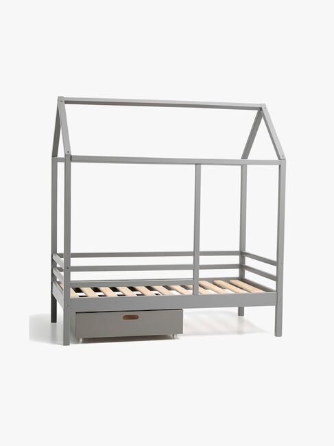 Minitude Nordic JAX Juniorseng 70x140 inkl. Sengeskuff, Grå