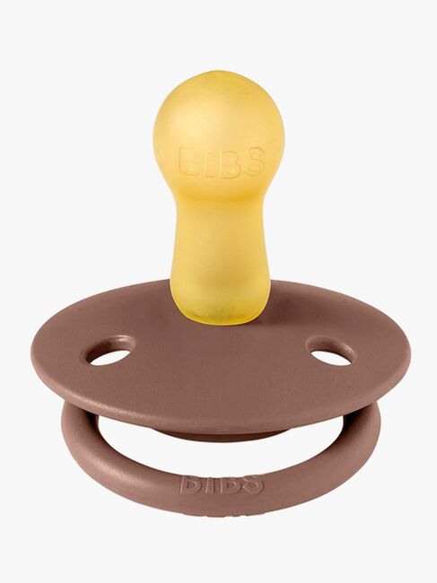 BIBS Sut De Lux 2-pak Silicone, Woodchuck/Blush