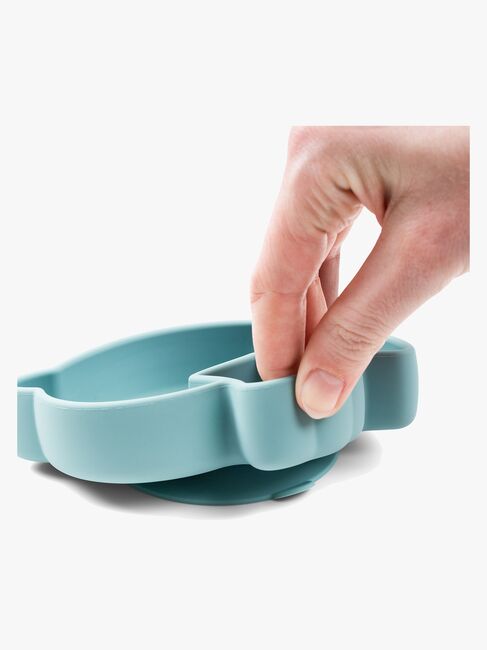 Done By Deer Stick & Stay Silikonetallerken Birdee, Blue