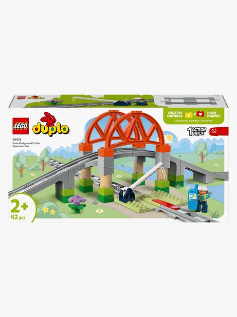 LEGO DUPLO Town 10426 Togbro og spor – udvidelsessæt