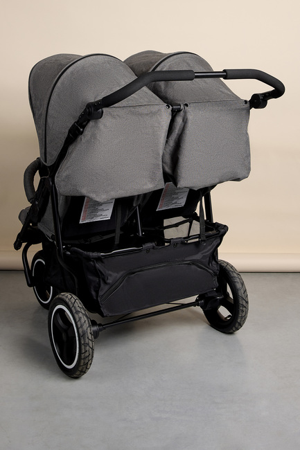 DEMO-EX Beemoo Swing Søskendevogn, Grey Melange