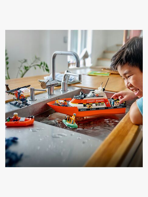 LEGO City 60504 Kystvagtens redningsbåd og helikopter