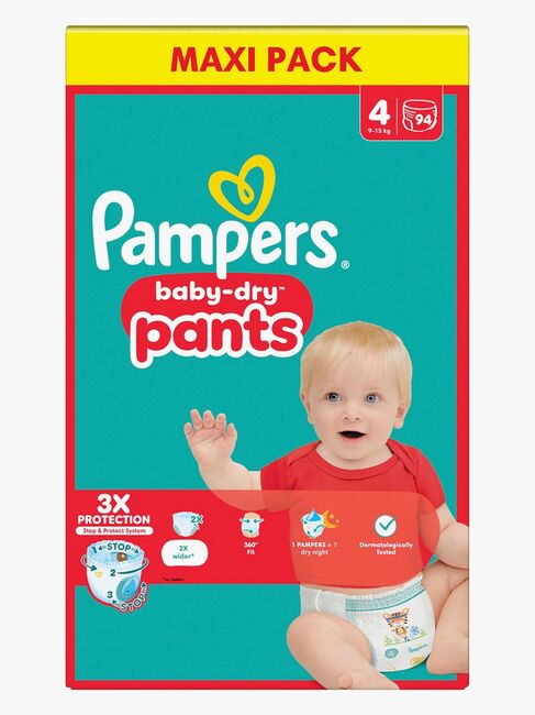 Pampers Baby Dry Pants Bleer Str. 4 9-15 kg Maxi 94-pak